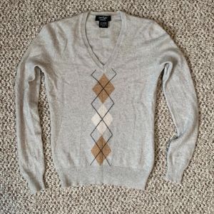 Lord & Taylor Cashmere Grey Argil Sweater XS